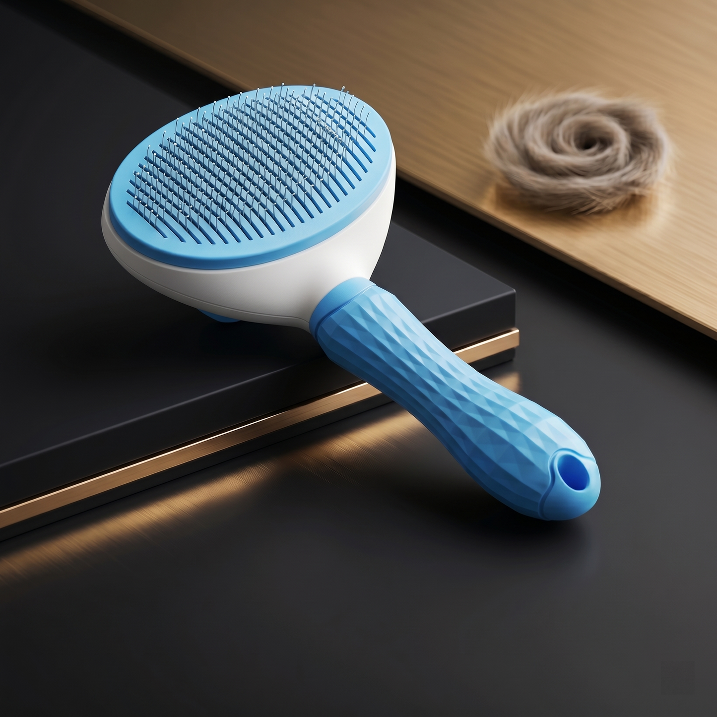 Brosse de Toilettage Autonettoyante pour Chat & Chien – Anti Poils et Démêlage
